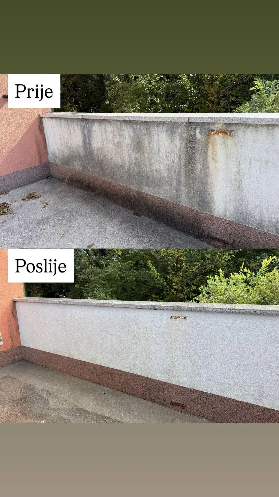 Pranje fasade obiteljske kuće visokotlačnim čišćenjem